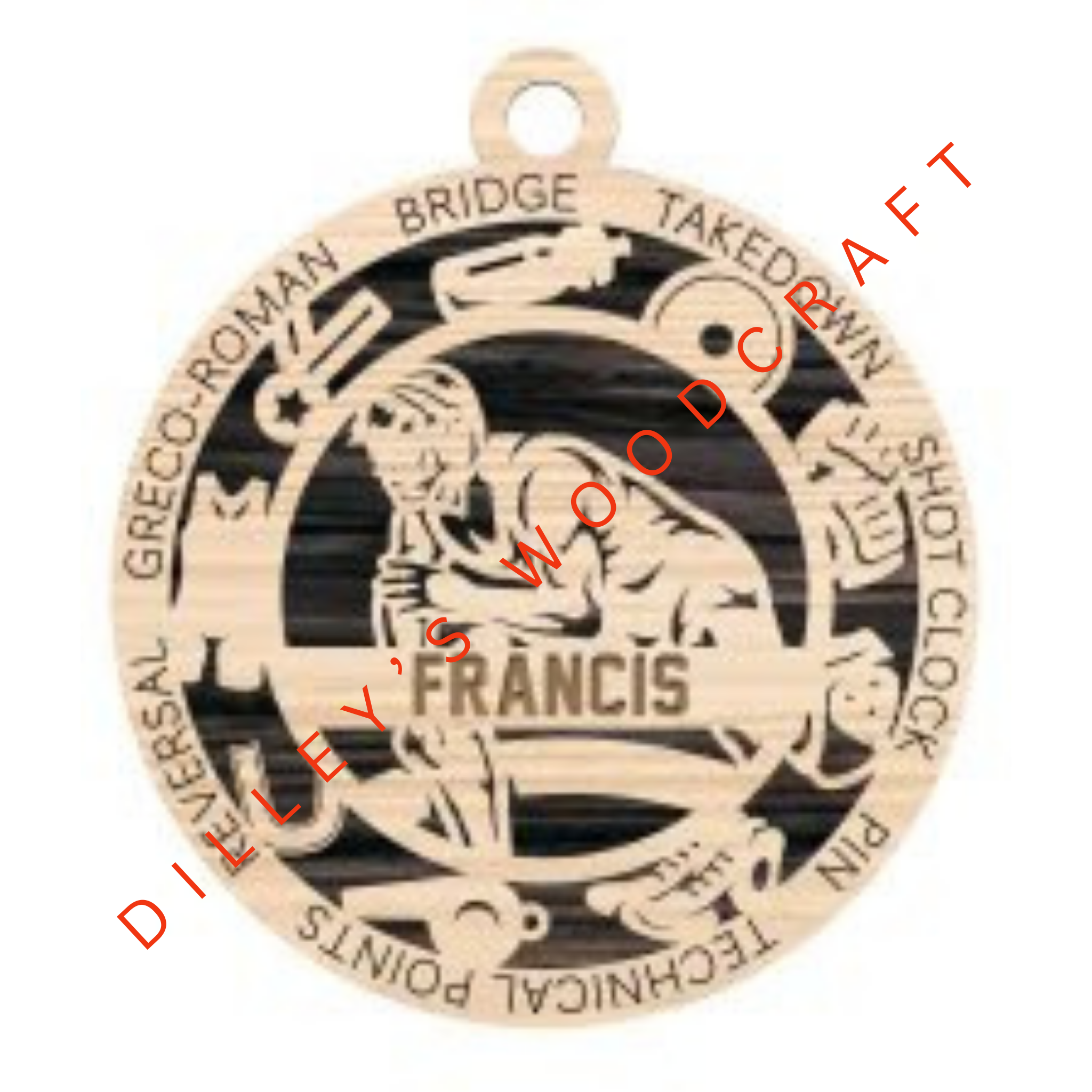 Stadium Series Ornament - Wrestling (Male)