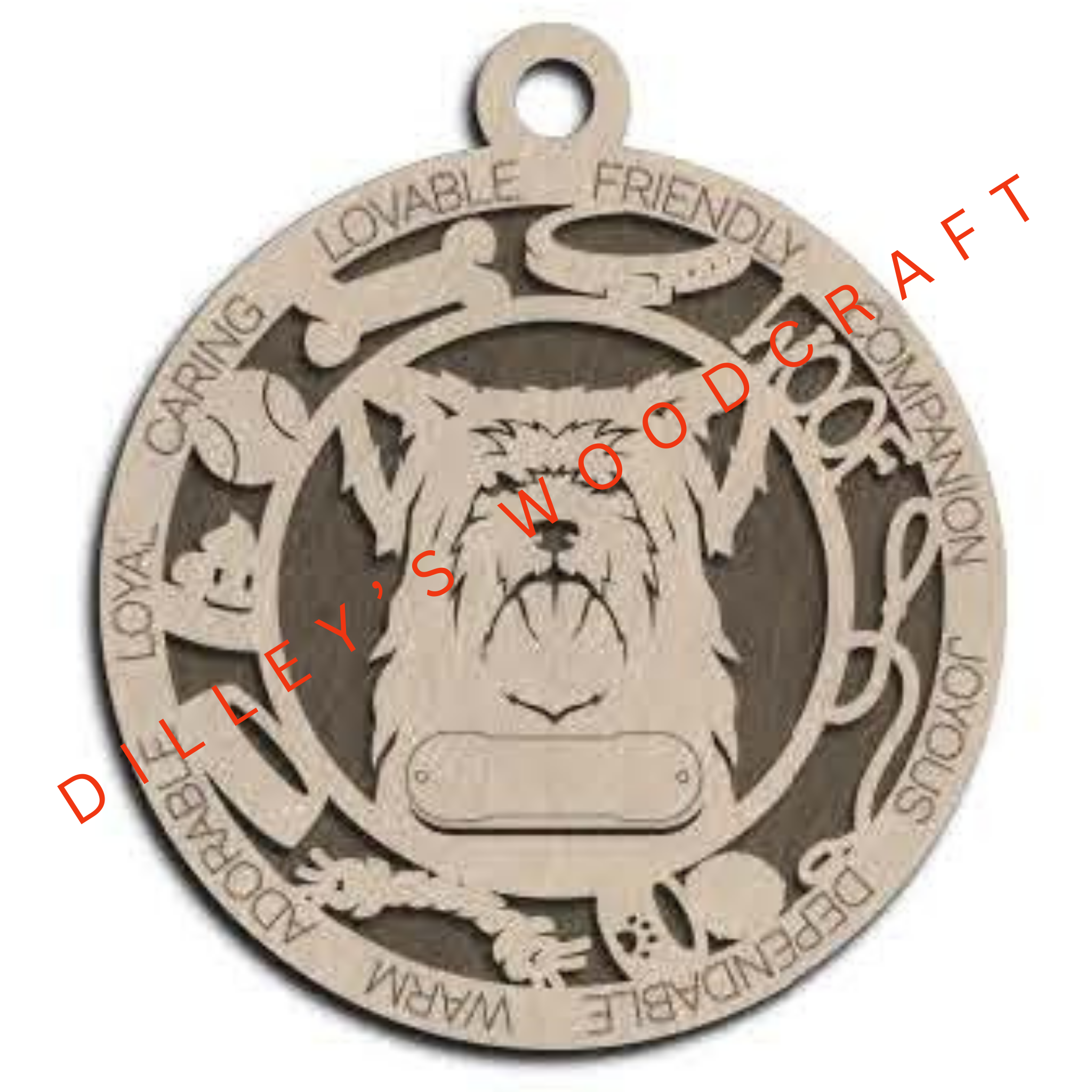 Dog Ornament Friendly - Yorkshire Terrier (Long Hair)