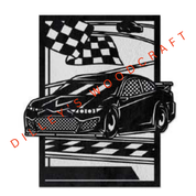 Sports Plaques - Car Racing (Portrait)