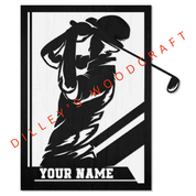 Sports Plaques - Golfer