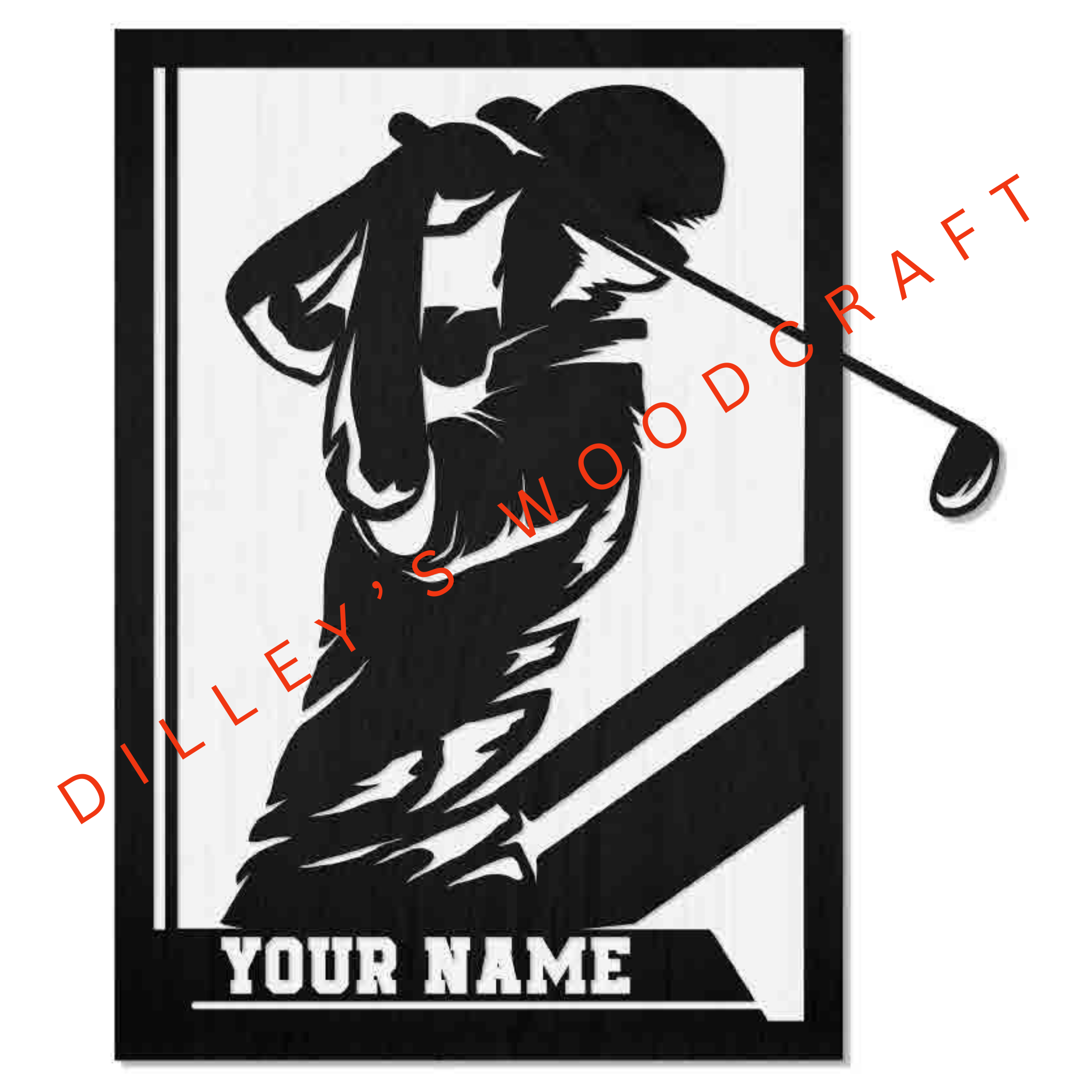 Sports Plaques - Golfer