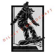 Sports Plaques - Female Snowboarding
