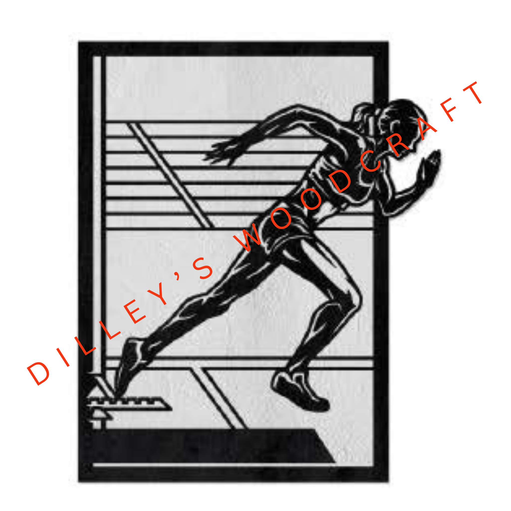 Sports Plaques - Female Track and Field