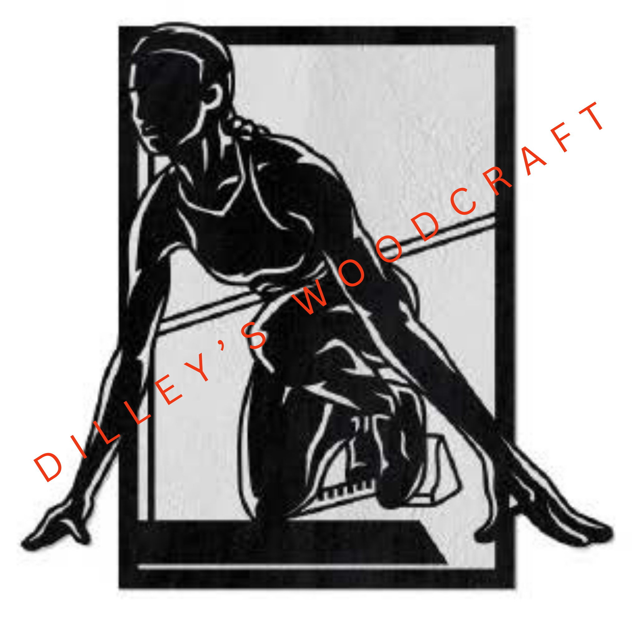 Sports Plaques - Female Track and Field (Starting)