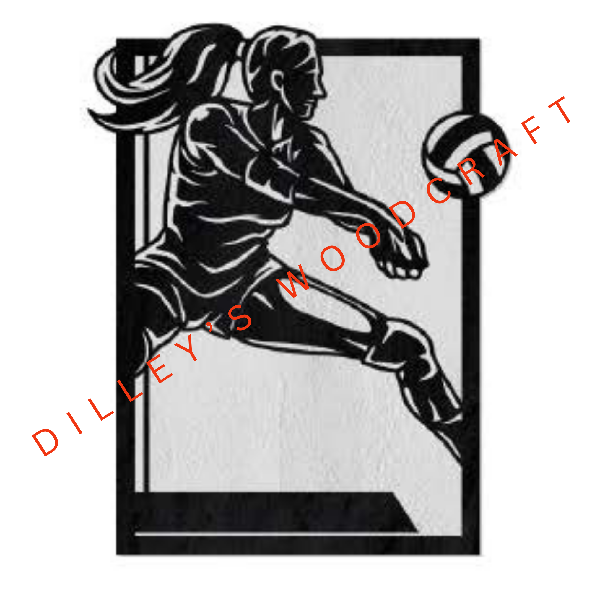 Sports Plaques - Female Volleyball