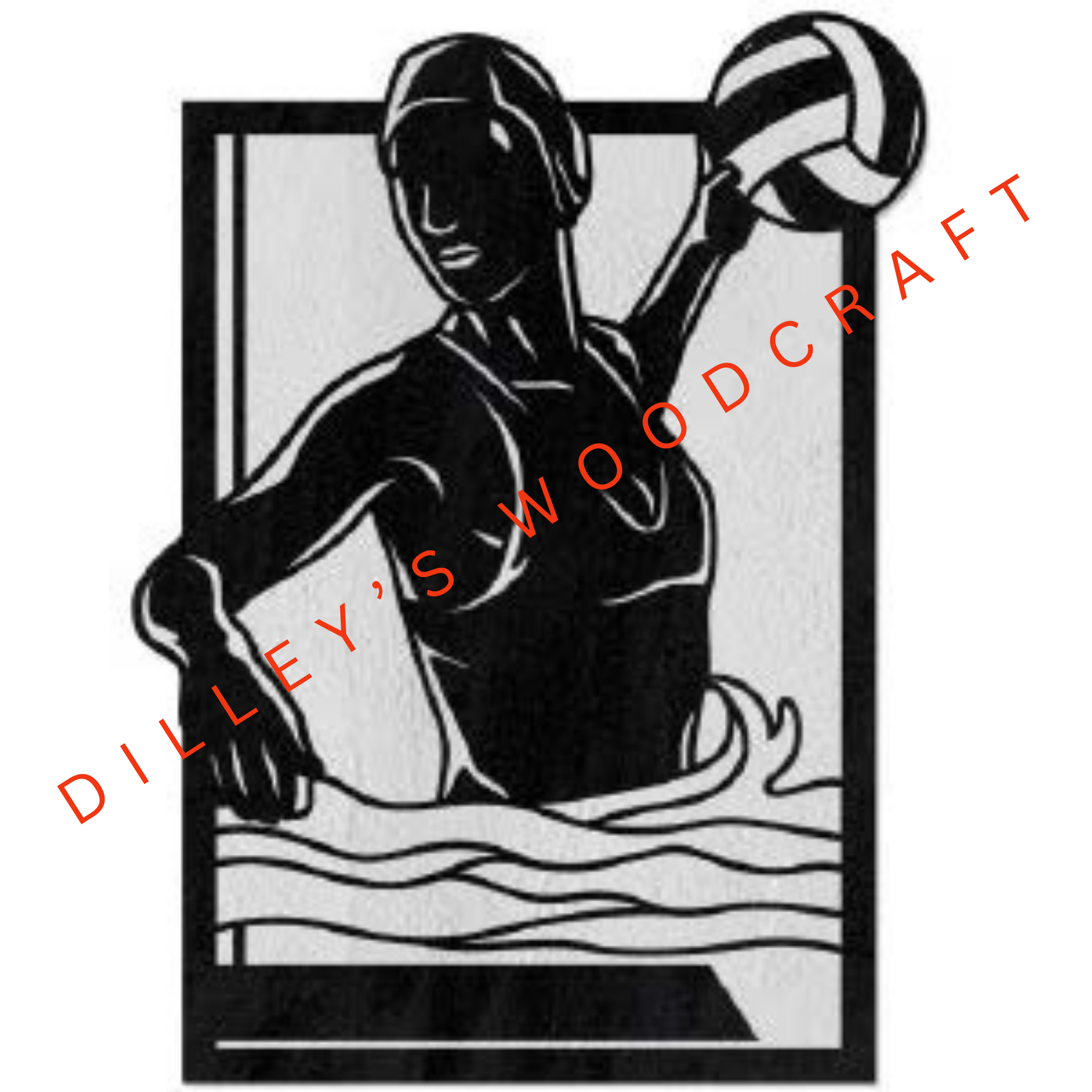 Sports Plaques - Female Water Polo