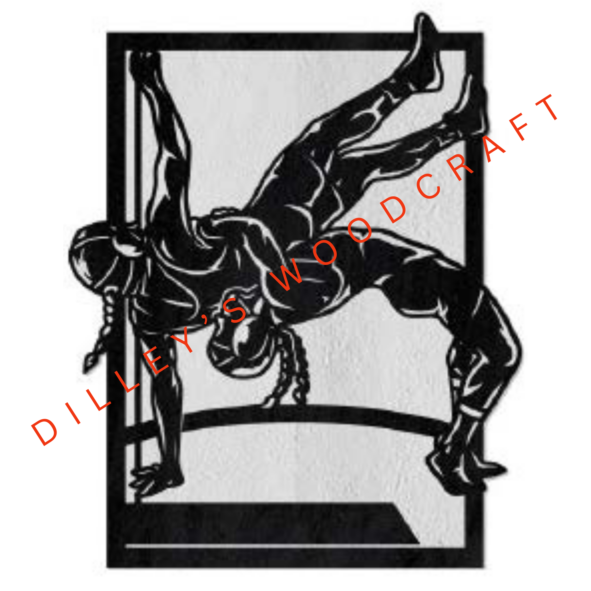 Sports Plaques - Female Wrestling