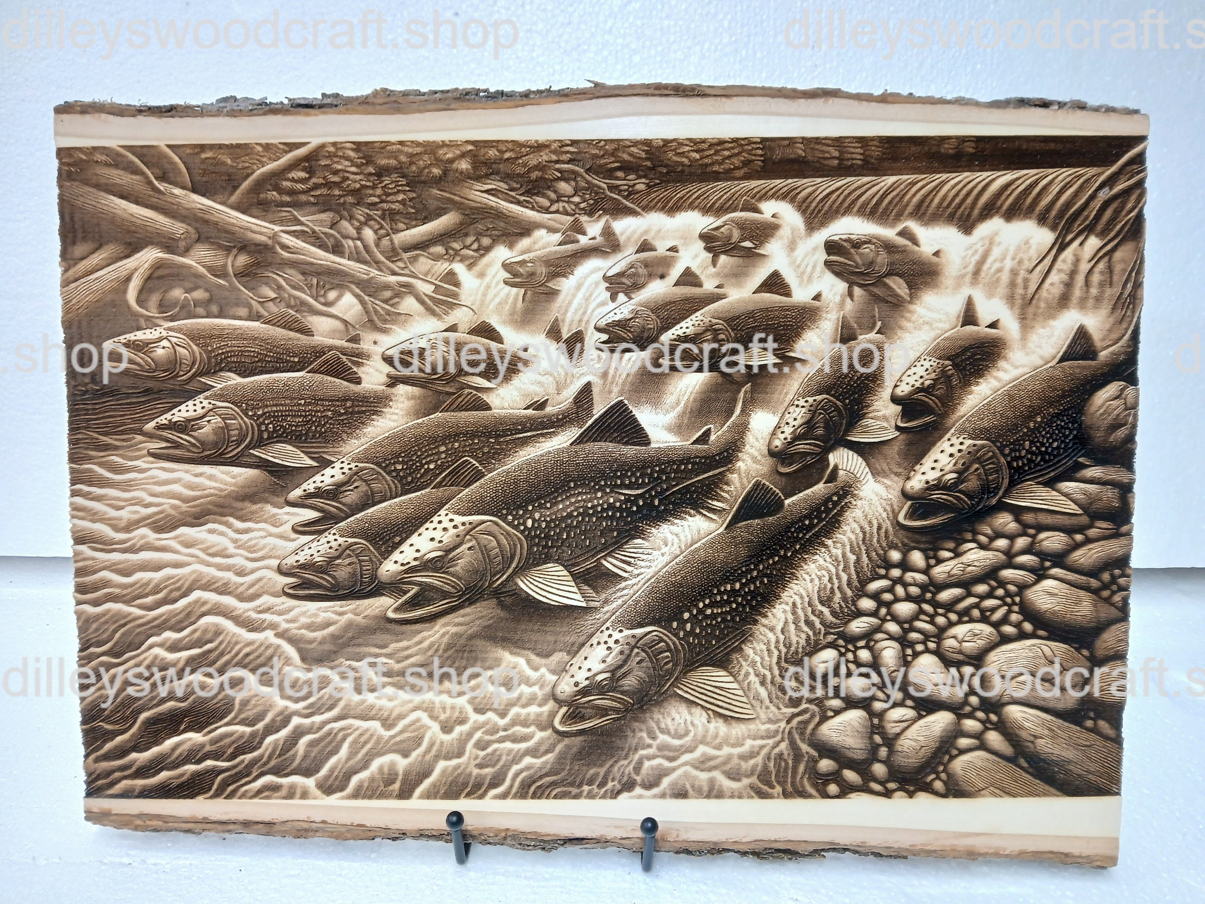 Speckled Trout Engraving