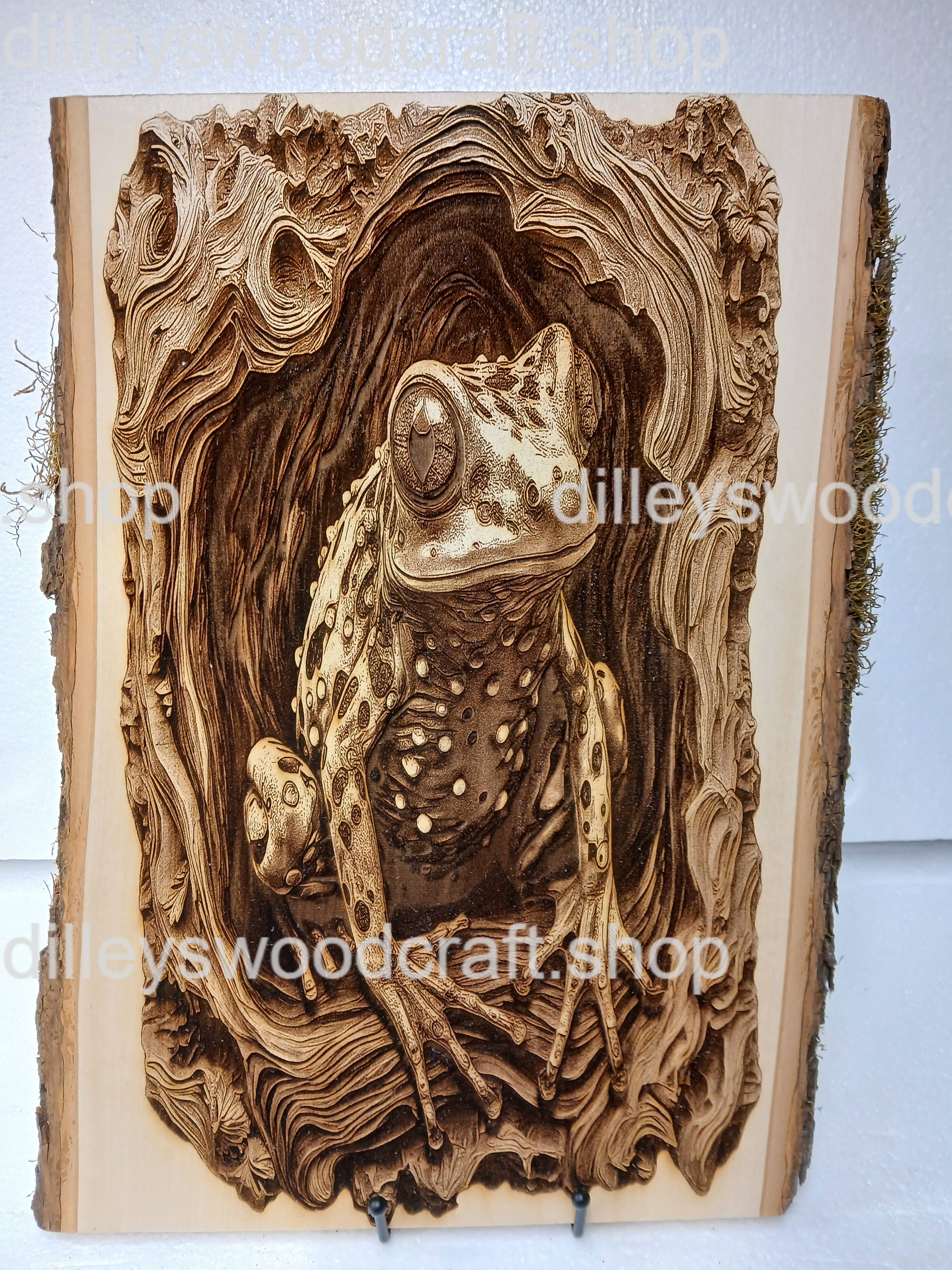 Spotted Frog Rectangle Engraving Board