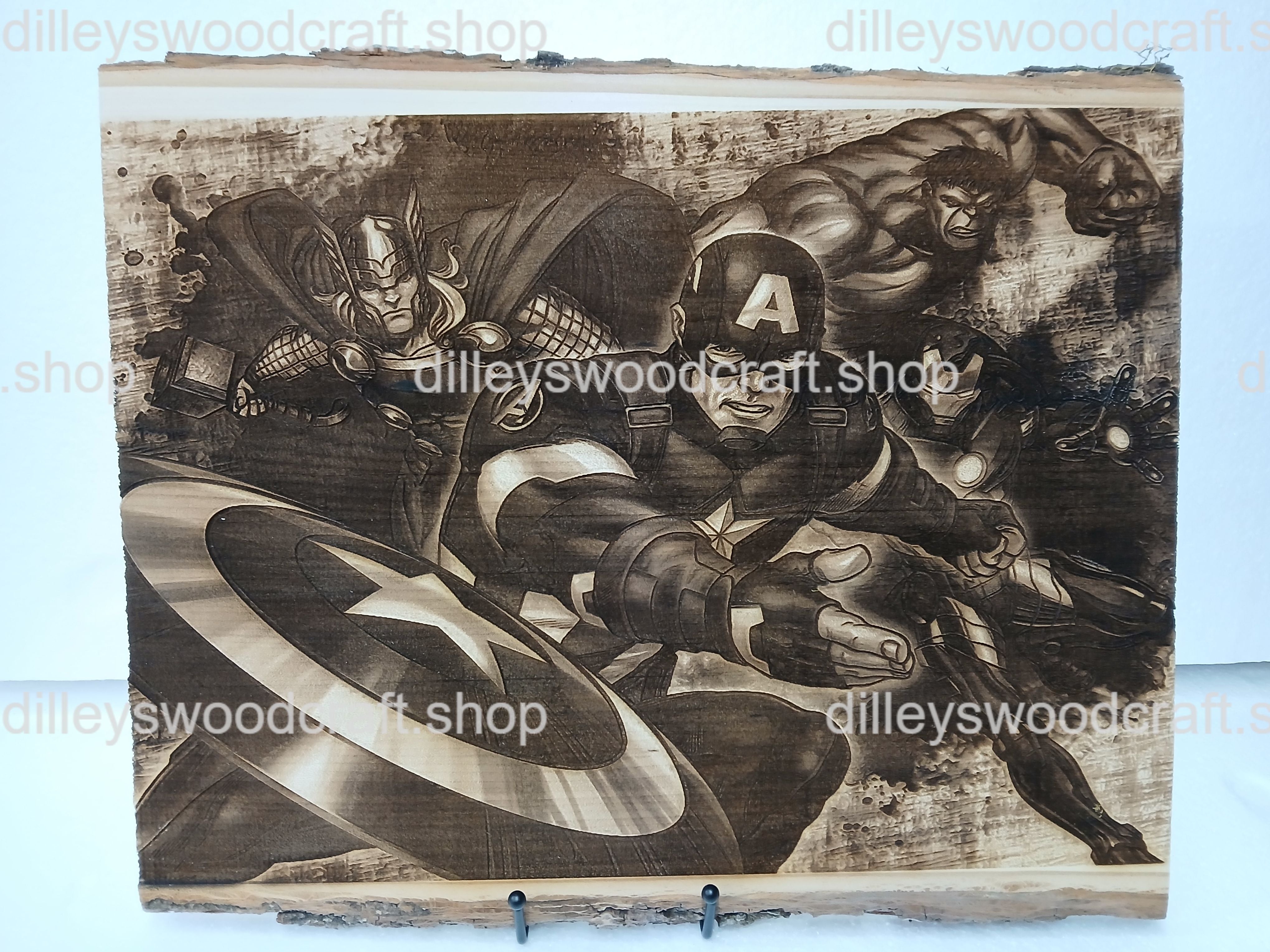 Super Heros Engraved Board