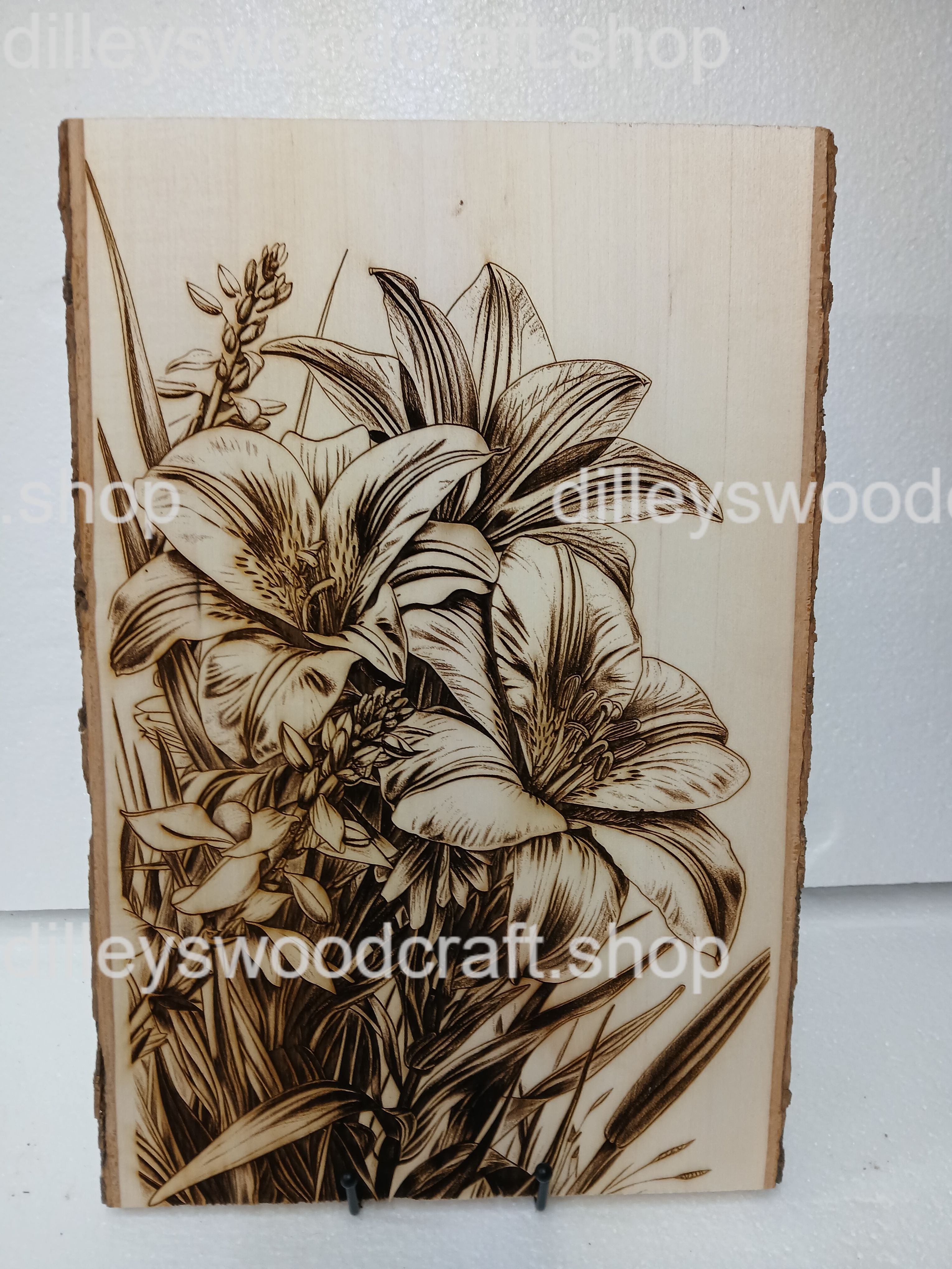 Tiger Lily Engraving