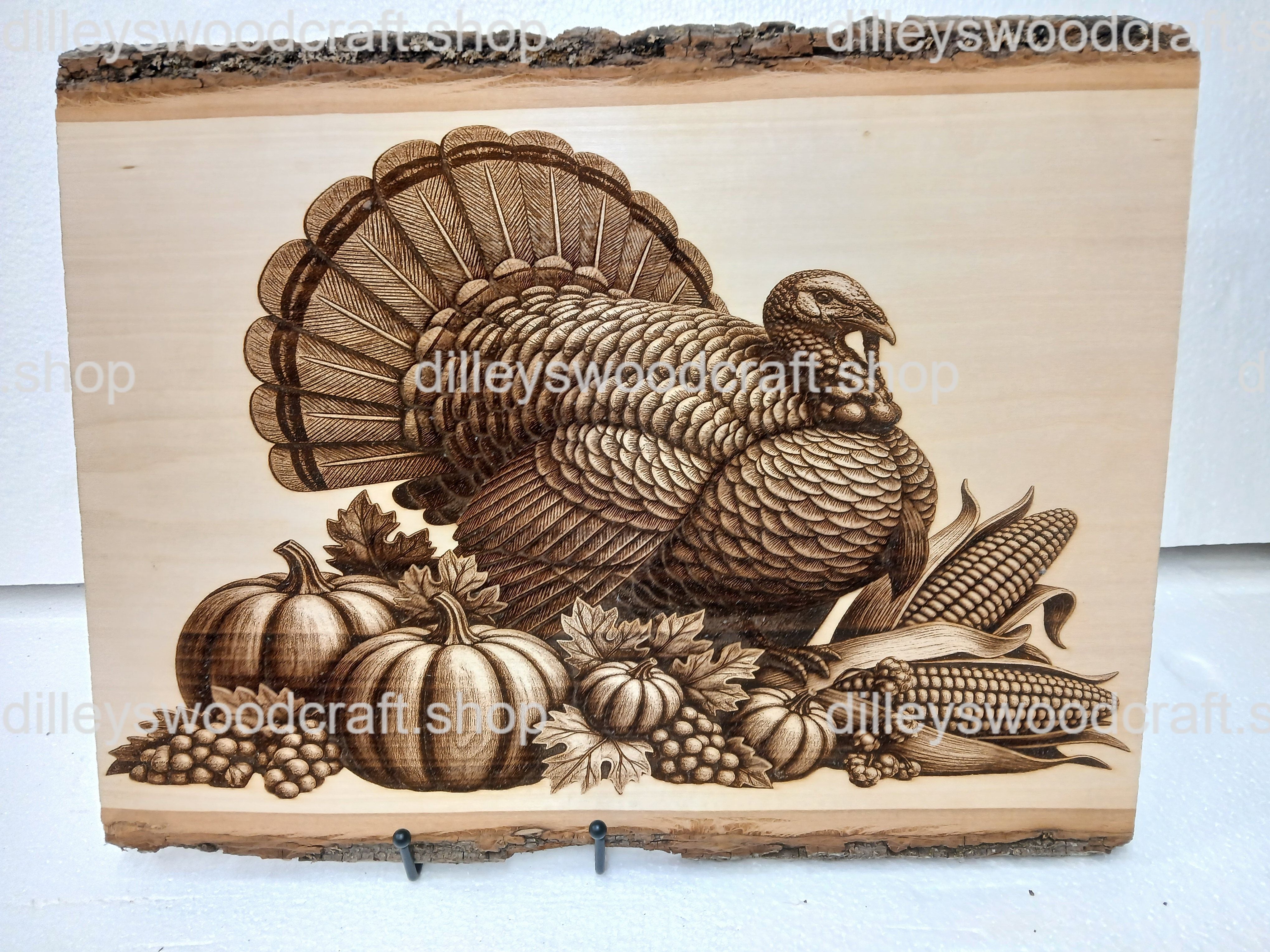 Turkey Harvest Engraving