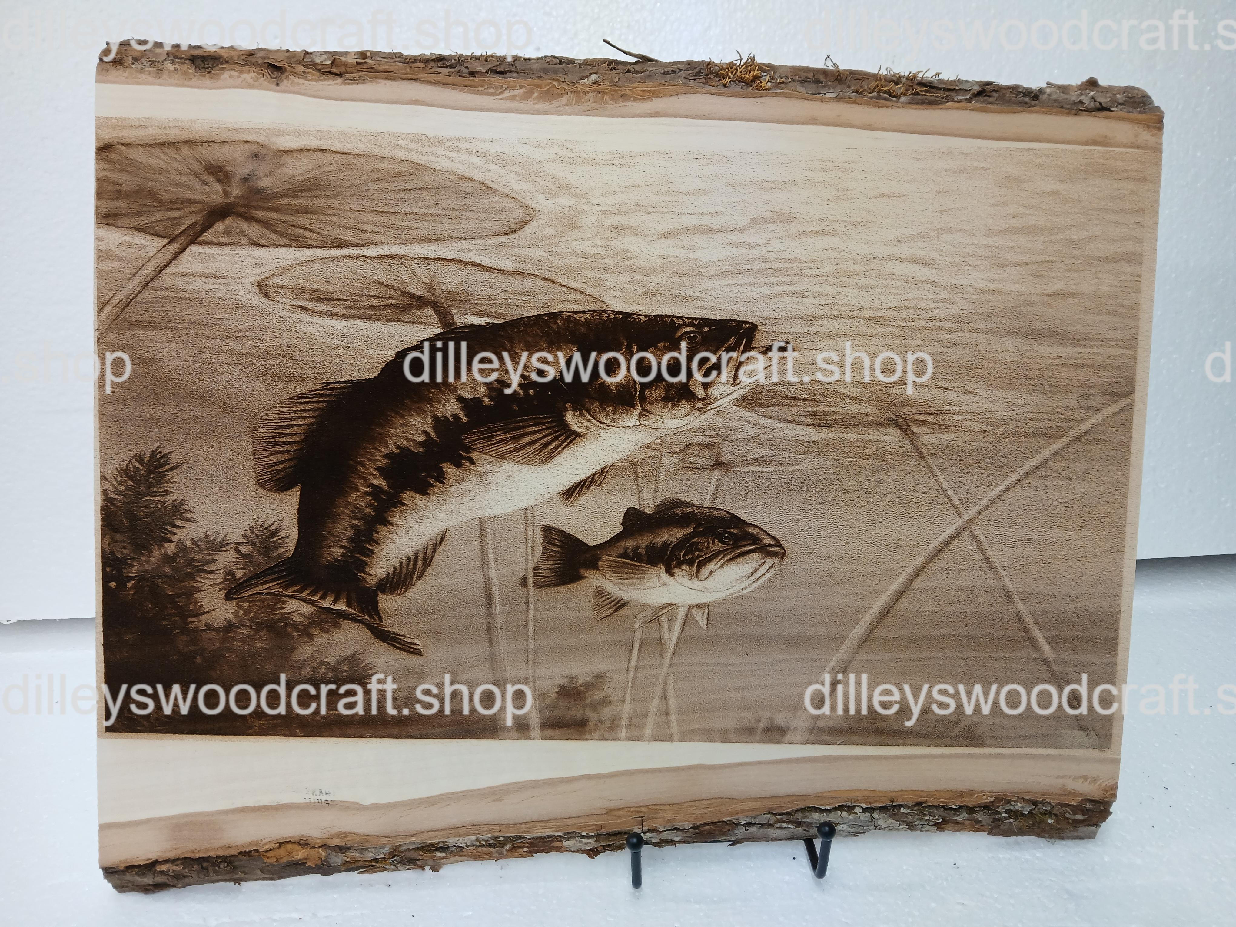 Smallmouth Bass Engraved Board