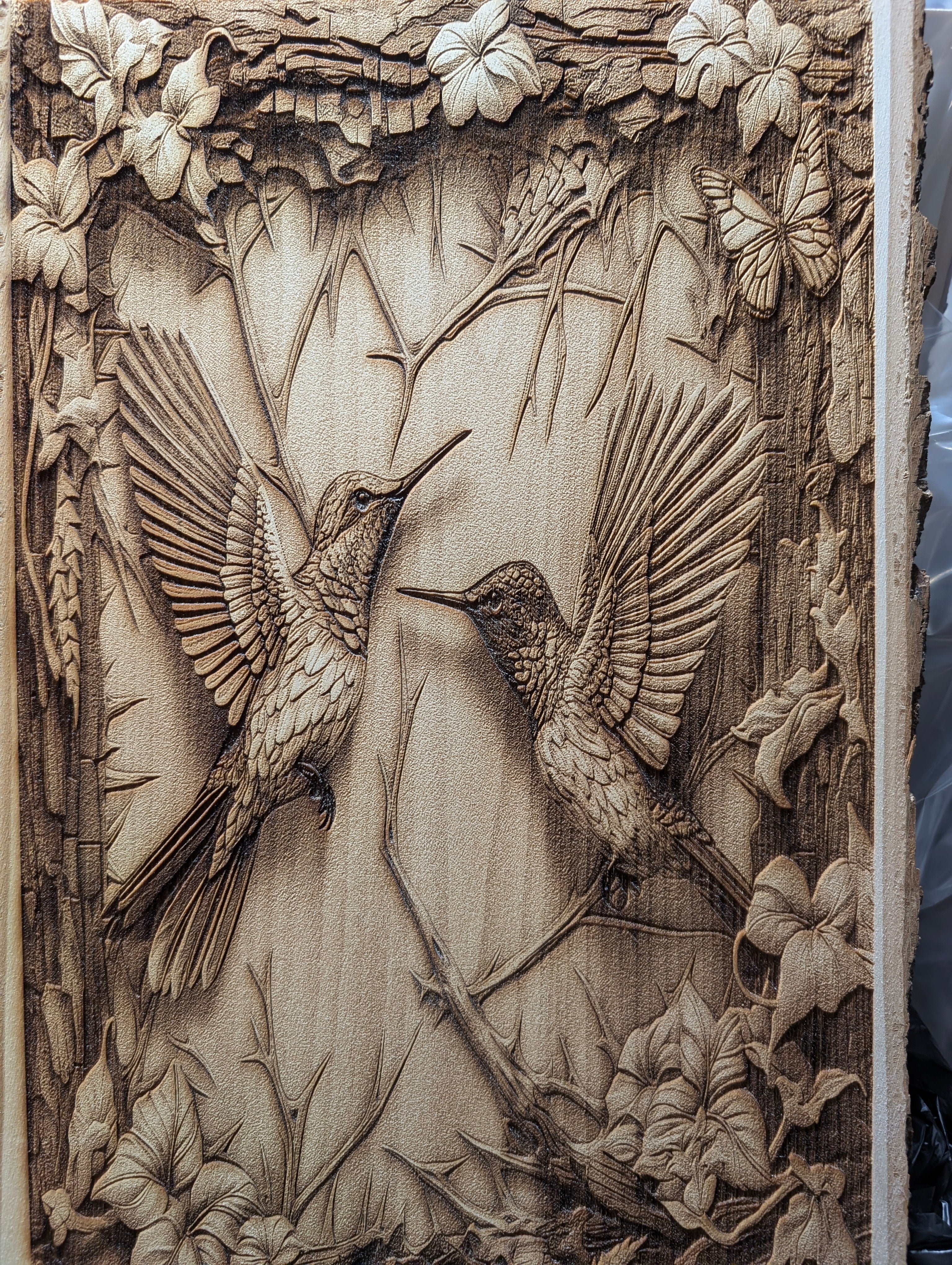 Hummingbirds  Engraving Board