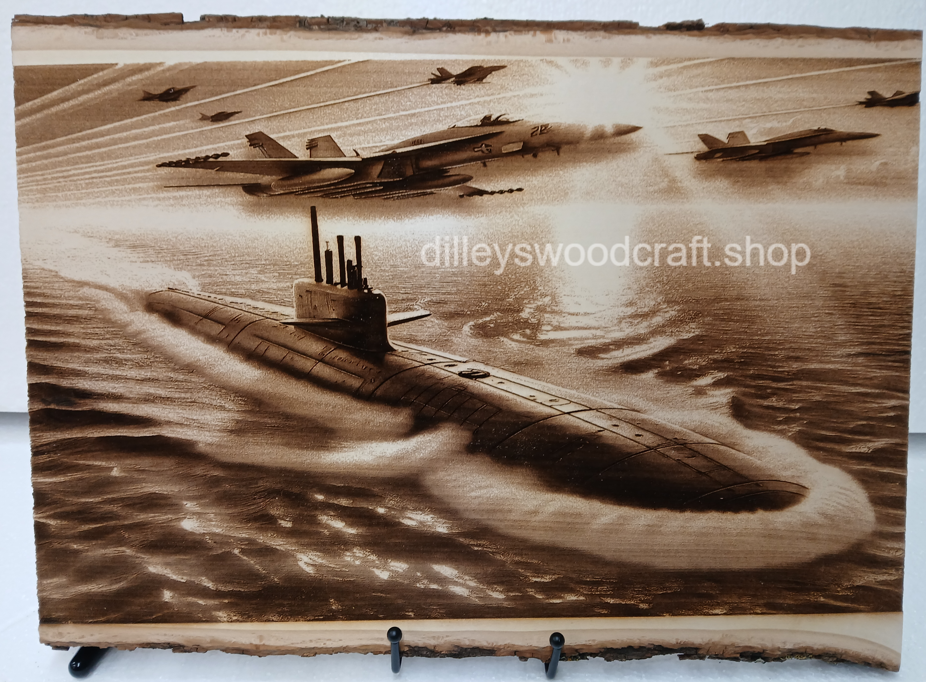 Submarine with Air Support Engraving Board